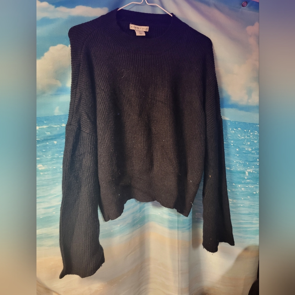 Sincerely Jules NWOT Ladies Black Sweater‎ Size Large